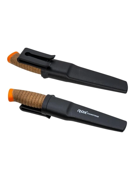 Rox Camping Bushcraft  Plus Paslanmaz Çelik Kamp Bıçak Turuncu 153CAMP0321 - Resim 7