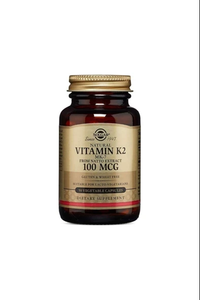 Solgar Vitamin K2 100 mcg 50 Kapsül ürün görseli