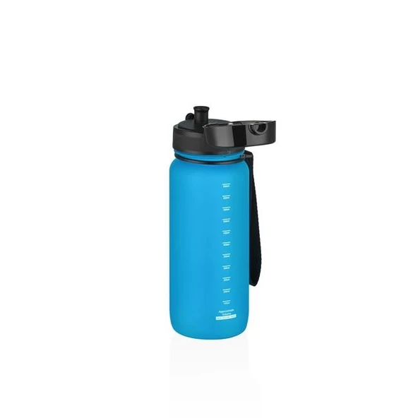 Uzspace 500ml Soft Touch Tritan Su Matarası Mavi - Resim 2