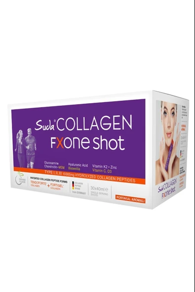 Suda Collagen Fxone Shot Orange 40 ml x 30 Shot ürün görseli