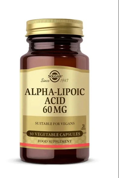 Solgar Alpha Lipoic Acid 60 Mg 30 Kapsül - Resim 2
