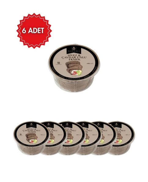 Ridada 6'lı Siyez ve Çavdar Unlu Ekmek 6x480 gr - Doğal Lif Kaynağı Sağlıklı Paket ürün görseli