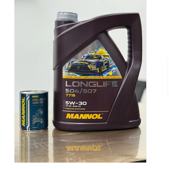 Yüksek Performanslı 2025 Üretimli 5W30 Longlife 504/507 5 LT Motor Yağı ve İtici Ses Giderici ürün görseli 1