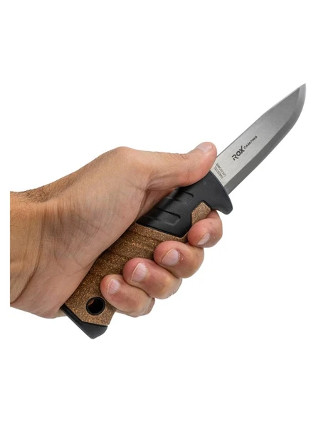 Rox Camping Bushcraft Plus Paslanmaz Çelik Kamp Bıçak Siyah 153CAMP0322 - Resim 5