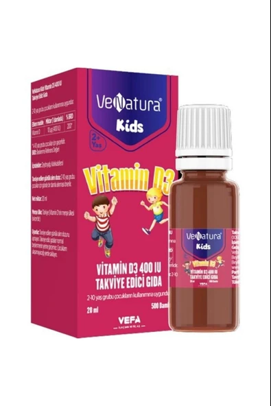 Venatura Kids Vitamin D3 Damla 20 ml ürün görseli