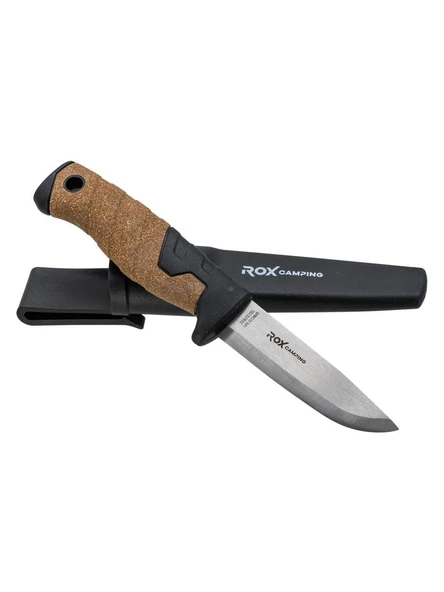 Rox Camping Bushcraft Plus Paslanmaz Çelik Kamp Bıçak Siyah 153CAMP0322 - Resim 2