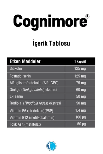Cognimore 60 Kapsül - Resim 2