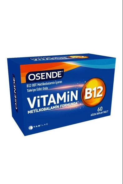 Osende Vitamin B12 60 Ağızda Dağılan Tablet ürün görseli