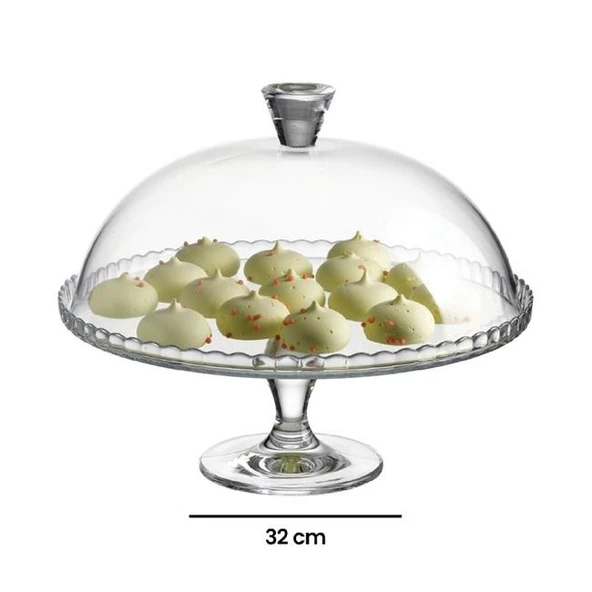 Paşabahçe 95200 Patisserie Ayaklı Fanus 32,5 cm - Resim 3
