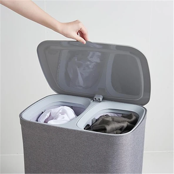 Arow Garb Katlanır Kumaş Çamaşır Sepeti 50 Litre - Resim 2