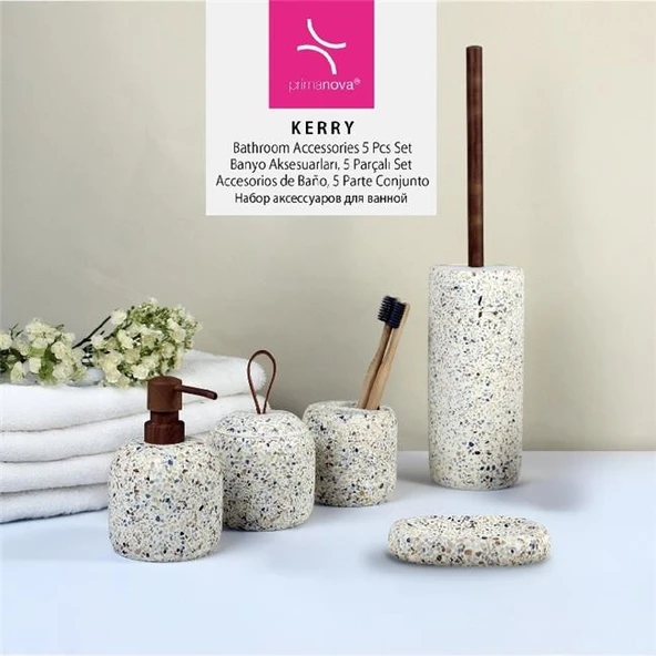 Primanova Kerry Banyo Seti 5 Parça - Resim 2