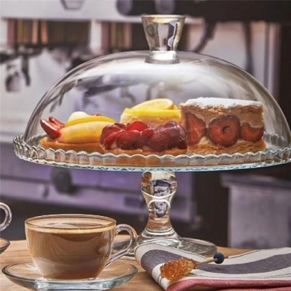 Paşabahçe 95200 Patisserie Ayaklı Fanus 32,5 cm - Resim 5