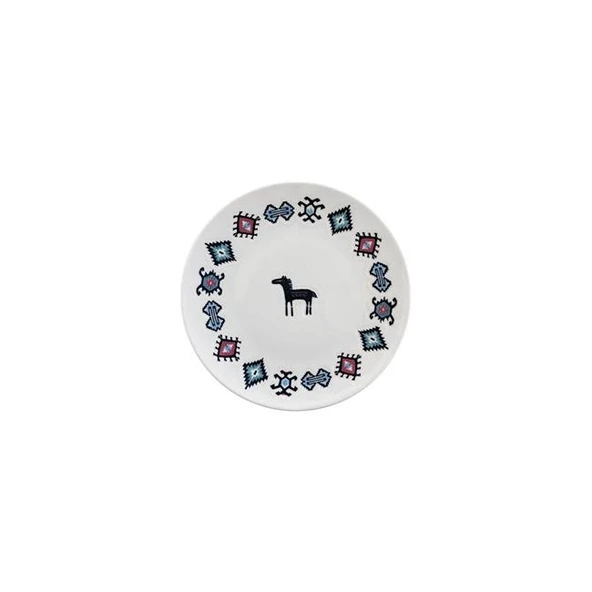 Porser Porselen Hitit Pasta Tabağı Takımı 21cm 6 Parça - Resim 5