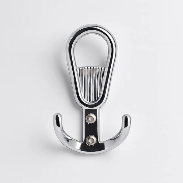 Metal Gümüş Krom Askı Askılık Duvar Vidalı Çanta Elbise Asma Portmanto Vestiyer Banyo Mutfak Askısı - Resim 6