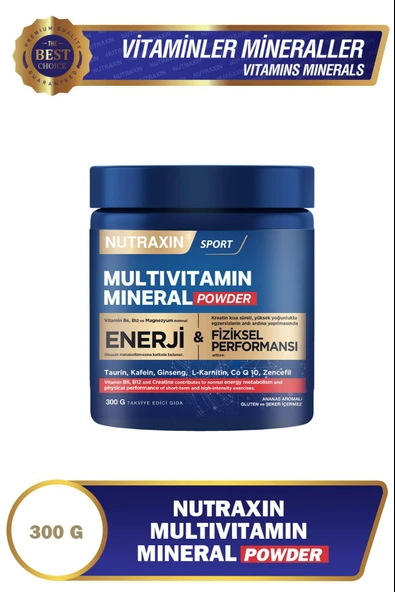 Nutraxin Multivitamin Mineral Powder 300 gr ürün görseli