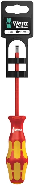 Wera 160 i SB VDE Yalıtımlı Düz Tornavida, 0.8 x 4 x 100 mm ürün görseli 1