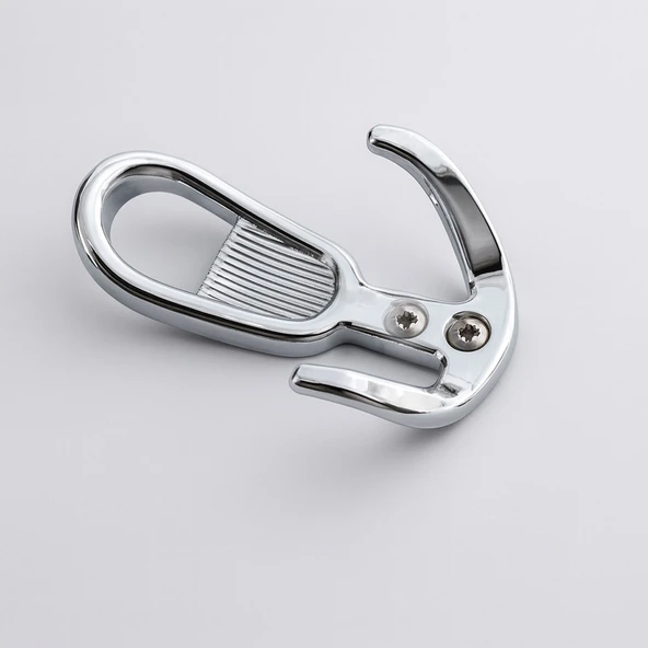 Metal Gümüş Krom Askı Askılık Duvar Vidalı Çanta Elbise Asma Portmanto Vestiyer Banyo Mutfak Askısı - Resim 4