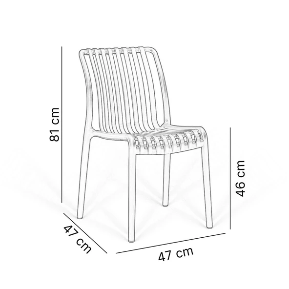 Kolsuz Paris 2'li Sandalye - Resim 2