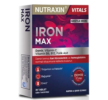 Nutraxin Iron Max 30 Tablet ürün görseli