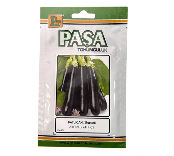Paşa Tohumculuk Aydın Siyahı Patlıcan Tohumu 10gr Paket ürün görseli