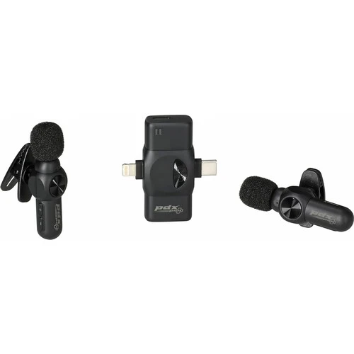 Pdx V6 Ikili Kablosuz Multi Yaka Mikrofonu - Resim 2