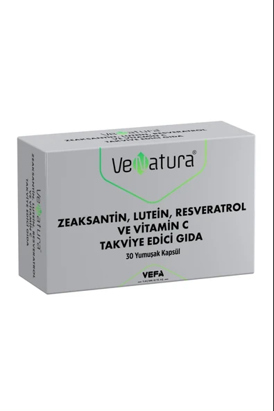 Venatura Zeaksantin Lutein Resveratrol Vitamin C 30 Kapsül ürün görseli