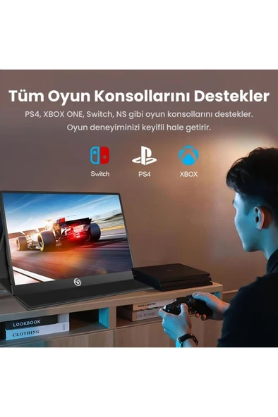 Npo NPM6144 15.6" 5 ms Full HD IPS 144 Hz Taşınabilir Monitör Outlet - Resim 8