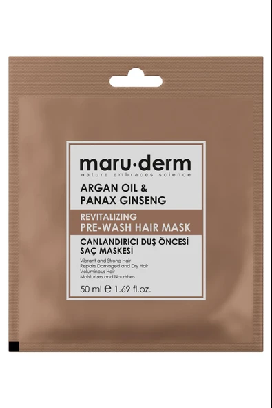 Maruderm Argan Oil Panax Ginseng Saç Maskesi 50 ml ürün görseli