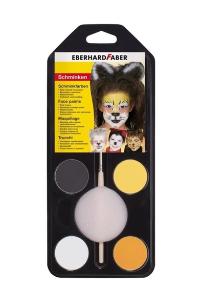 Faber Castell Faber Yüz Boyası 4 Renk 5700579001 - Resim 2