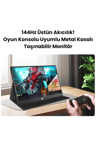 Npo NPM6144 15.6" 5 ms Full HD IPS 144 Hz Taşınabilir Monitör Outlet - Resim 2