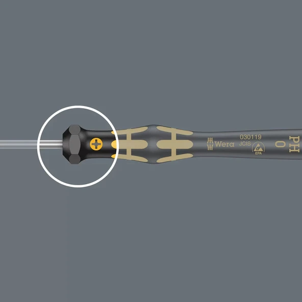Wera 1569 ESD Kraftform Micro Lokmabaş Tornavida, 4.5 x 60 mm - Resim 5