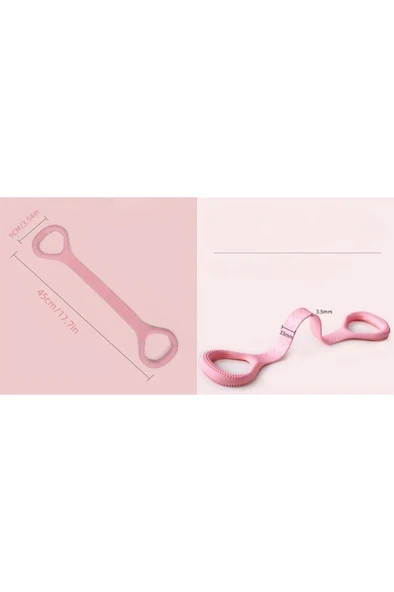 Silikon Pilates Egzersiz Direnç Bandı Aerobik Yoga Plates Ayak Kol Spor Lastiği Squat Bant Orta - Resim 4