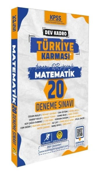 Tasarı Yayınları KPSS Matematik Dev Kadro Türkiye Karması 20 Deneme ürün görseli 1