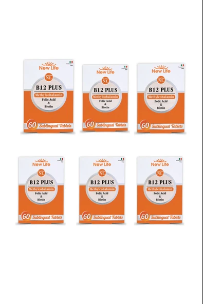 New Life B12 Plus 60 Tablet 6 Adet ürün görseli