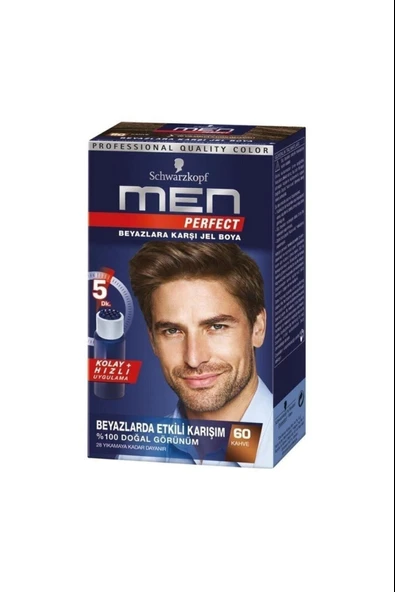Schwarzkopf Men Perfect Saç Boyası - 60 Kahve ürün görseli