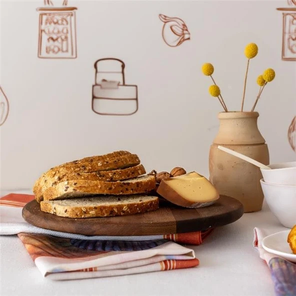 Akayev Ahşap 29 Cm Döner Standlı Sunumluk ürün görseli