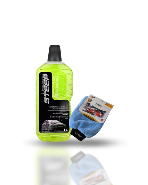 STEEP Ultimate Cilalı Oto Şampuan Ph Nötr 1 Lt Mikrofiber Yıkama Eldiveni ürün görseli 1