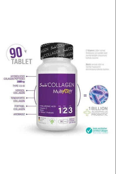Suda Collagen Multiform 90 Tablet - Resim 2