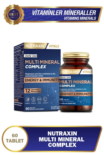 Nutraxin Multi Mineral Complex 60 Tablet ürün görseli