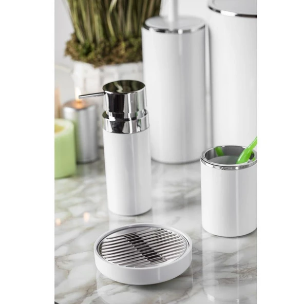 Primanova Lenox Beyaz 5 Parça Banyo Seti ürün görseli