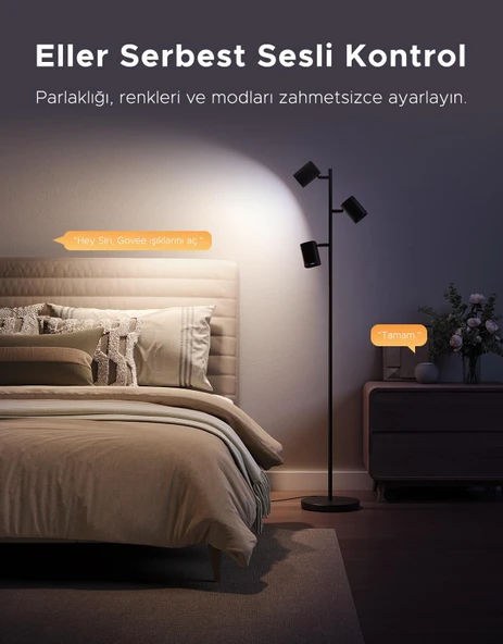 Govee 3'lü Spot Aydınlatma Köşe Lambası - Resim 9