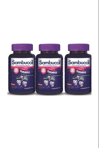 Sambucol Plus Kids Yummies 60 Adet 3 Adet ürün görseli