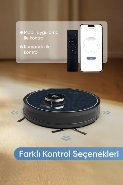 Katya Z Akıllı Robot Süpürge 2’si 1 Arada Islak Mop Ve Yüksek Emiş Gücü - Resim 6