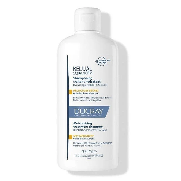 Ducray Kelual Squanorm Kuru Saçlar İçin Kepek Karşıtı Şampuan 400 ml ürün görseli 1