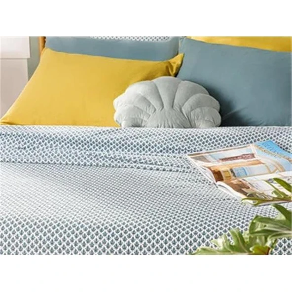 English Home Petit Florets Çift Kişilik Pike Takımı 200x220 cm Koyu Yeşil ürün görseli