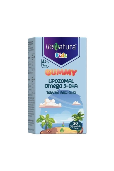 Venatura Gummy Kids Lipozomal Omega 3 Dha 30 Ciğnenebilir Form ürün görseli