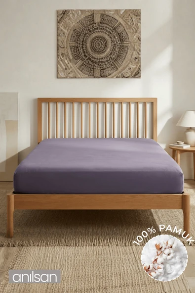 %100 Pamuklu Penye Lastikli Çarşaf | Tek/Çift Kişilik | Fitted Jersey | 30 cm Köşe Yüksekliği ürün görseli 1