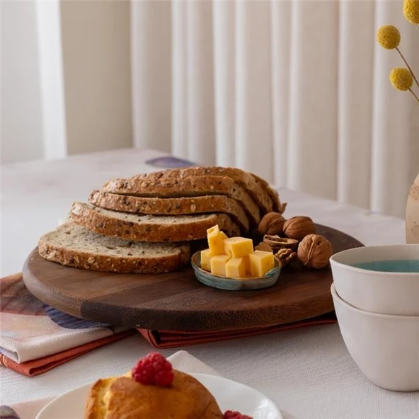 Akayev Ahşap 29 Cm Döner Standlı Sunumluk - Resim 2