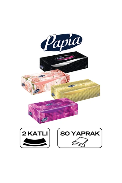Papia Maxi Kutu Mendil 80 Yaprak x 24 Pkt 5036720 ürün görseli