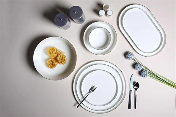 Porland Chopin Platin 60 Parça 12 Kişilik Yemek Takımı ürün görseli